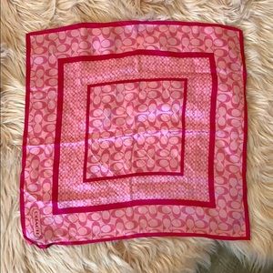 Coach Hot Pink Scarf